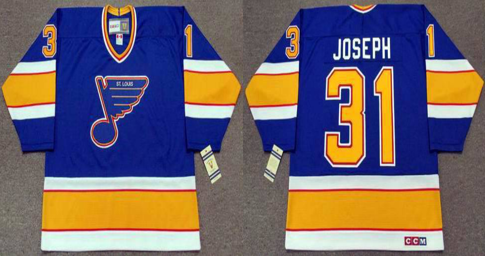 2019 Men St.Louis Blues #31 Joseph blue style2 CCM NHL jerseys